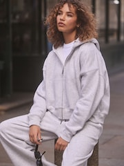 Gris - soi-même. Sweat à capuche zippé - Image 1 de 1