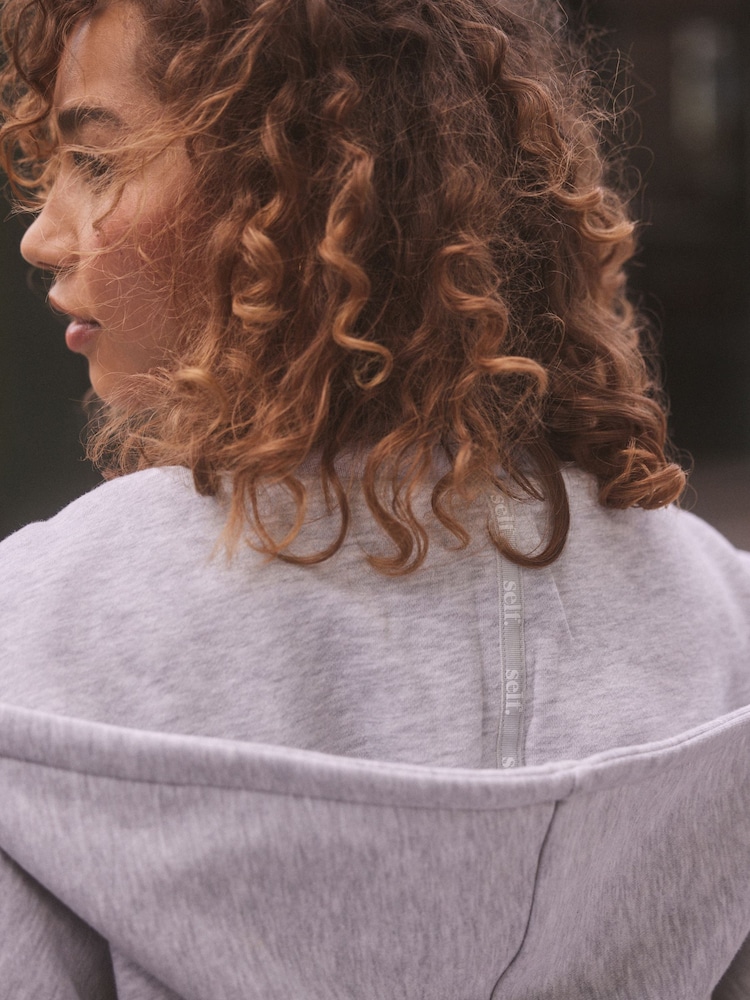 self. Grey Full Zip Hoodie - Image 4 of 4