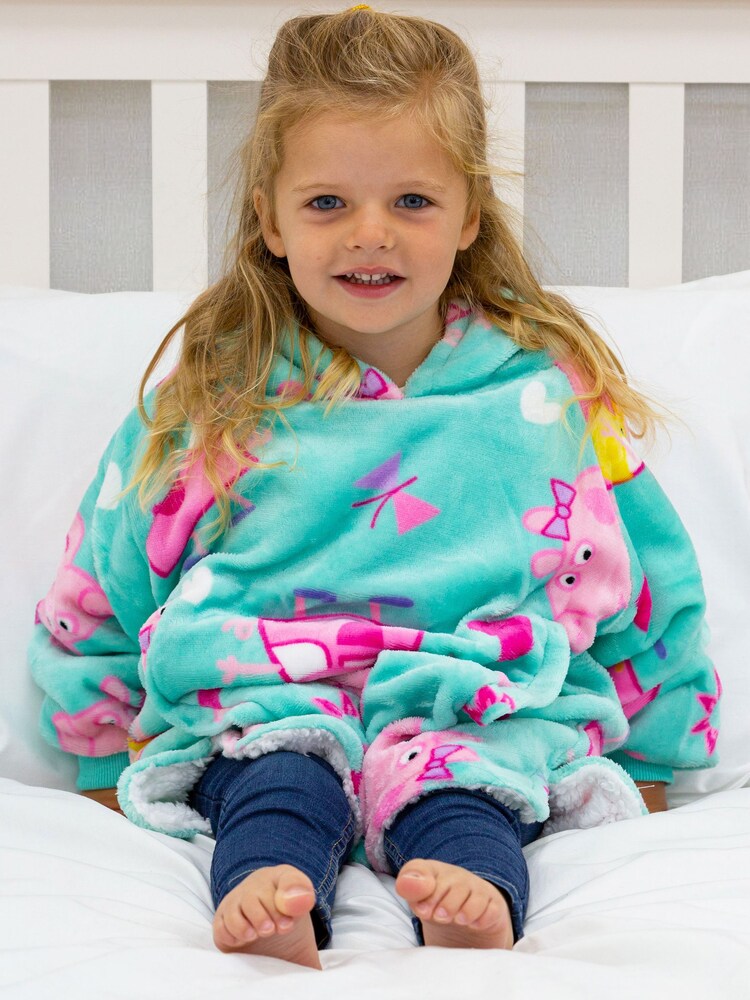 Character World Peppa Pig Joyful Wearable Hooded Fleece - Image 1 of 5