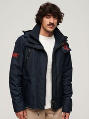 Superdry Blue Hooded Mountain SD Windbreaker Jacket - Image 1 of 7