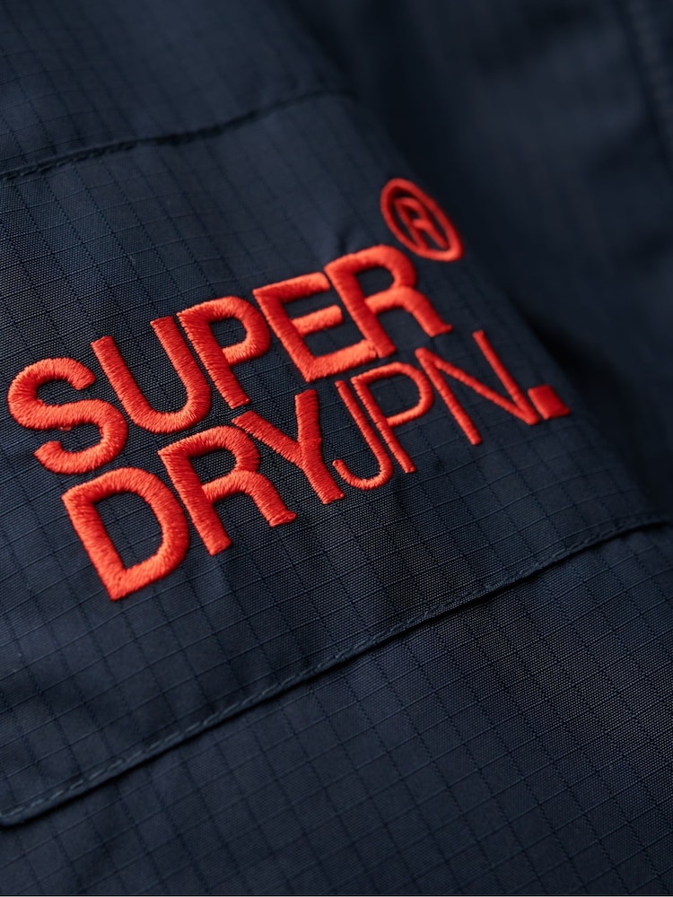 Superdry Blue Hooded Mountain SD Windbreaker Jacket - Image 7 of 7