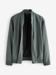Sage Green Smart Bomber Jacket - Image 8 of 11