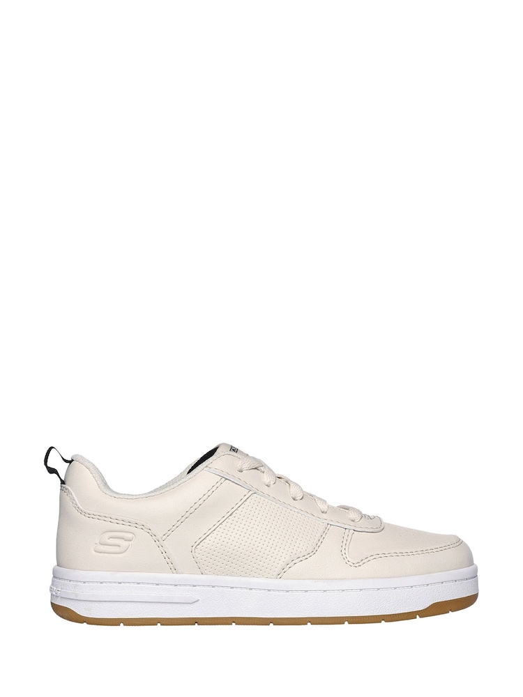Skechers Cream Smooth Street Genzo Trainers - Image 1 of 2