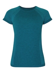 Sweaty Betty Green Athlete Seamless Workout T-Shirt - Image 7 of 7