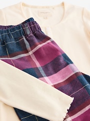 Laura Ashley Navy/Pink Check Pyjama Set - Image 10 of 11