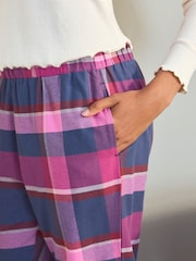 Laura Ashley Navy/Pink Check Pyjama Set - Image 6 of 11
