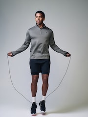 Slate Grey Active Gym Training Quarter Zip Neck - Image 3 of 9