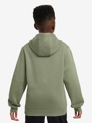 Масляно-зеленый - Худи из флиса Nike Club - Изображение 2 из 3