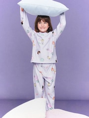 Cotton On Purple Polly Pocket Snooze Soft Long Sleeve Pyjamas Set - Image 2 of 5