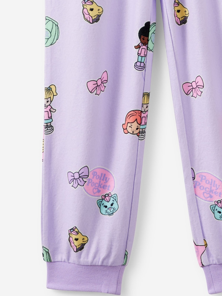 Cotton On Purple Polly Pocket Snooze Soft Long Sleeve Pyjamas Set - Image 5 of 5