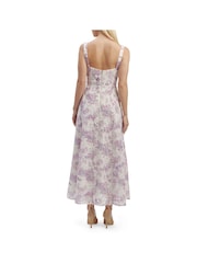 Bardot White/Purple Adaline Broderie Midi Dress - Image 2 of 4