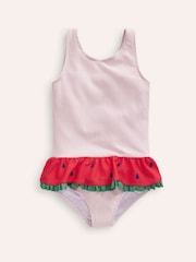 Boden Pink Watermelon Peplum Swimsuit - Image 1 of 4