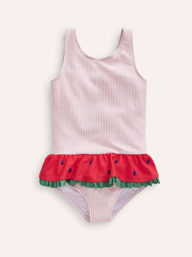 Boden Pink Watermelon Peplum Swimsuit - Image 1 of 4