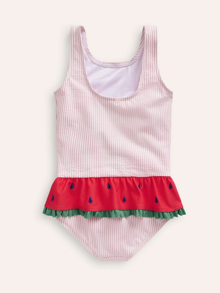 Boden Pink Watermelon Peplum Swimsuit - Image 2 of 4