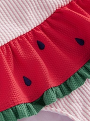 Boden Pink Watermelon Peplum Swimsuit - Image 3 of 4