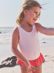 Boden Pink Watermelon Peplum Swimsuit - Image 4 of 4