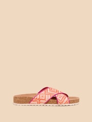 White Stuff Orange Poppy Footbed Sandals - Image 1 of 4