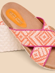White Stuff Orange Poppy Footbed Sandals - Image 4 of 4