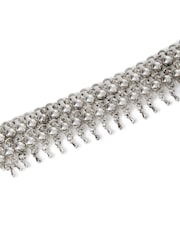 Aela Silver Tone Beaded Drape Anklet - Image 3 of 3