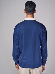 Cobalt Blue Long Sleeve Rugby Shirt - Image 3 of 8