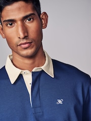 Cobalt Blue Long Sleeve Rugby Shirt - Image 4 of 8
