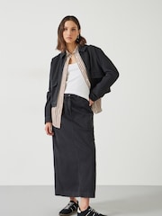 Hush Black 100% Cotton Kristen Cargo Maxi Skirt - Image 1 of 5