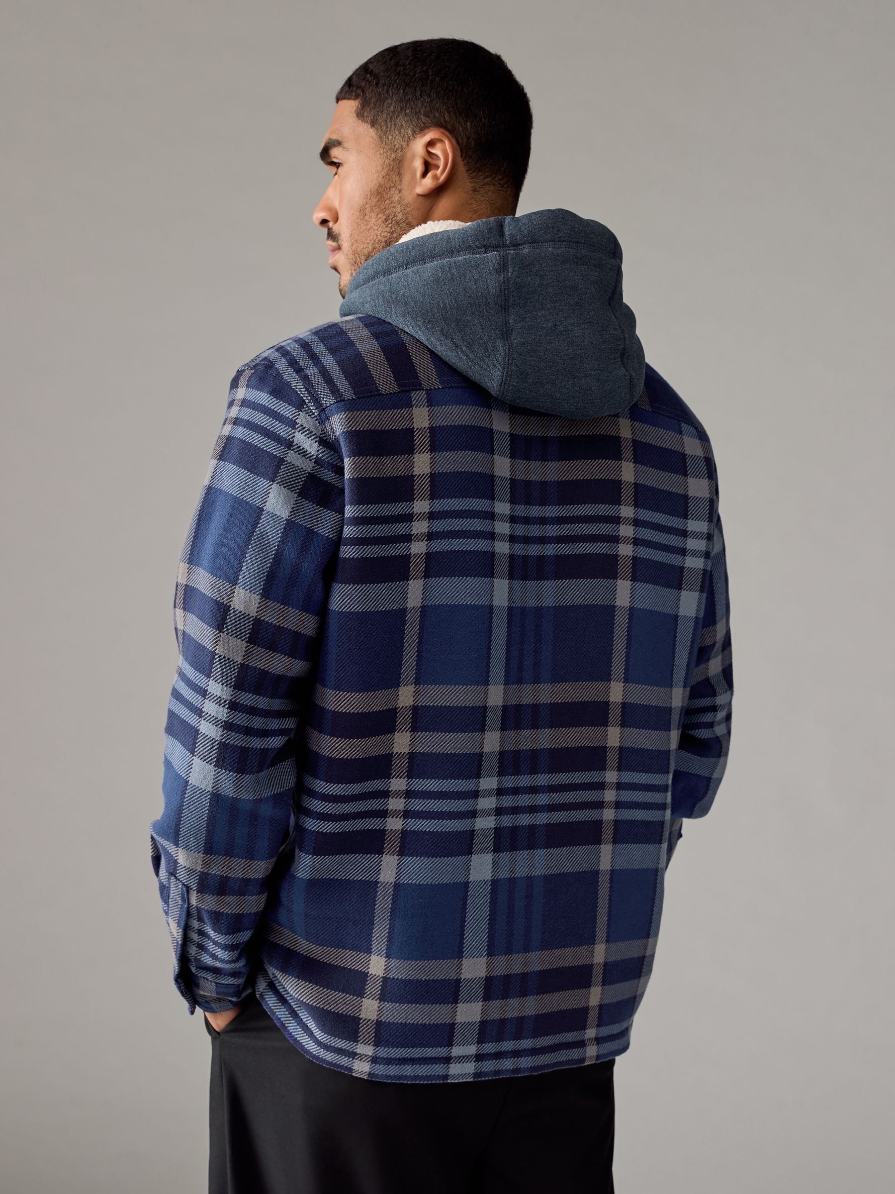 BARNS OUTFITTERS | バーンズ アウトフィッターズ OMBRE CHECK SHIRT