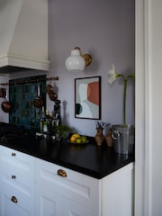Paper Collective Grey Balance 01 Framed Wall Art Print in Dark Oak Frame - Image 3 of 4