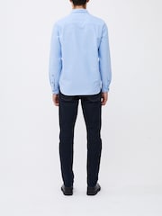 French Connection Blue Long Sleeve 100% Cotton Shirt - Image 3 of 4