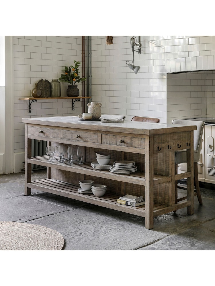 Gallery Home Natural Eastfield Kitchen Island Cabinets - Image 1 of 9