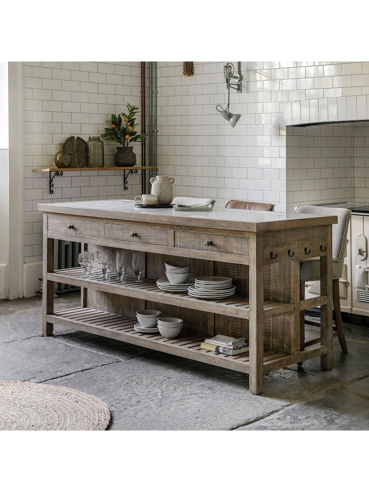 Gallery Home Natural Eastfield Kitchen Island Cabinets - Image 13 of 13