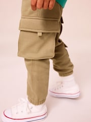 Green/Tan Utility Hoodie and Carpenter Joggers Set (3mths-7yrs) - Image 4 of 8