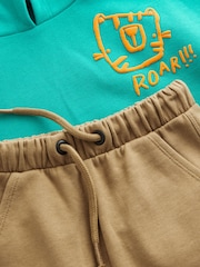 Green/Tan Utility Hoodie and Carpenter Joggers Set (3mths-7yrs) - Image 7 of 8