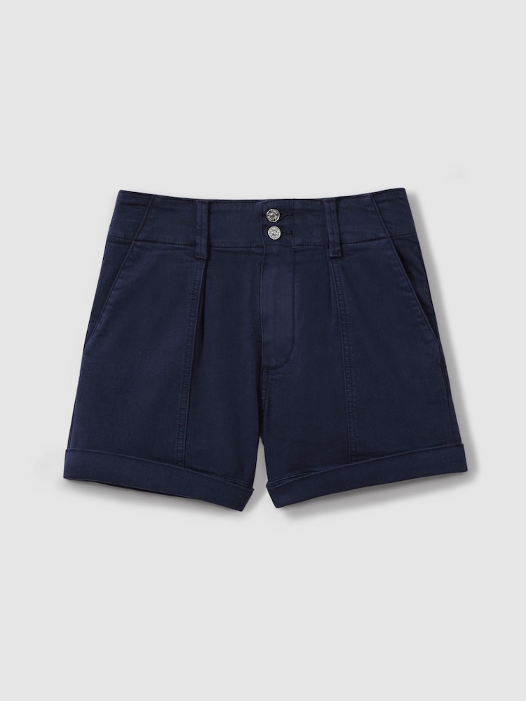 Paige High Rise Shorts With Turned-Up Hems - Image 2 of 5