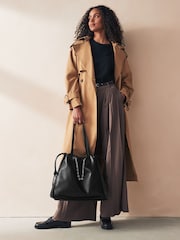 Black Chain Detailed Shoulder Bag - Image 1 of 6