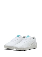 Puma White Kids Mercedes AMG Petronas Formula 1 Drift Cat Decima Unisex Motorsport Shoes - Image 3 of 6