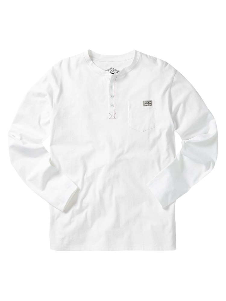 Joe Browns White 100% Cotton Got Your Back Henley Top - Image 2 of 2