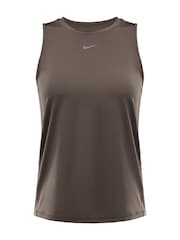 Nike Taupe Brown One Classic Dri-FIT Tank Top - Image 6 of 6