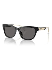 Emporio Armani Ea4227U Cat Eye Polarised Black Sunglasses - Image 2 of 5
