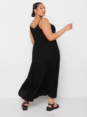 Yours Curve Black YOURS Curve Black Crinkle Maxi Dress - Image 5 of 6