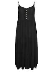 Yours Curve Black YOURS Curve Black Crinkle Maxi Dress - Image 6 of 6