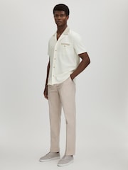 Paige Knitted Pique Cuban Collar Paidat - Kuva 3 / 6