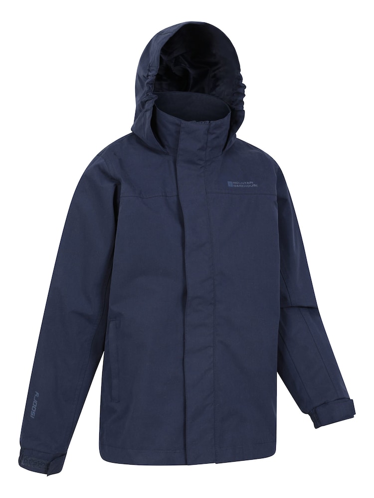 Mountain Warehouse Blue Kids Solar Waterproof Jacket - Image 2 of 5