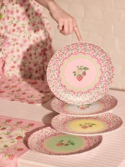 Cath Kidston Green Strawberry 12 Piece Melamine Picnic Set - Image 1 of 3