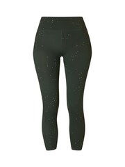 Sweaty Betty Green Grid Geo Print 7/8 Length Aerial Core Workout Leggings - Image 7 of 7