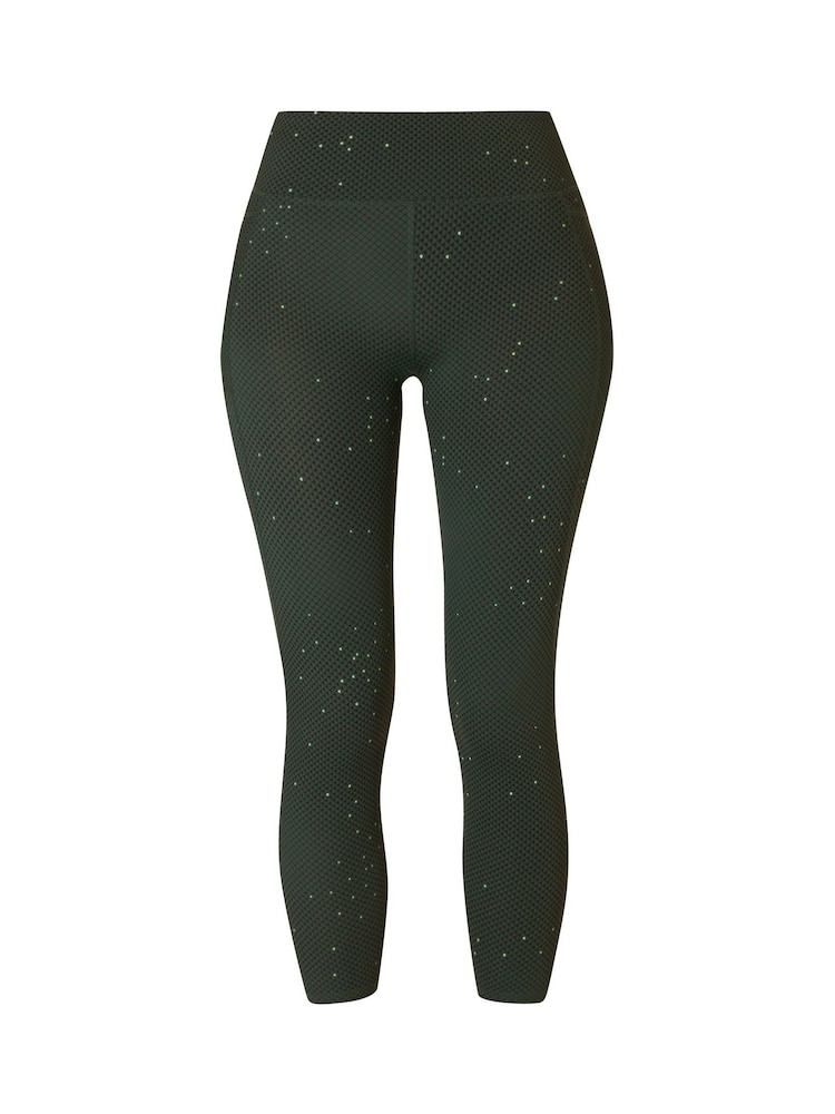 Sweaty Betty Green Grid Geo Print 7/8 Length Aerial Core Workout Leggings - Image 7 of 7