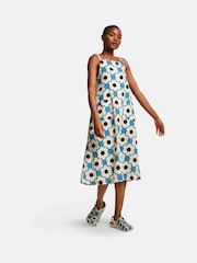 Regatta Blue Orla Kiely II 100% Cotton Sun Dress - Image 1 of 7