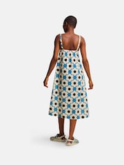Regatta Blue Orla Kiely II 100% Cotton Sun Dress - Image 2 of 7