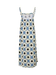 Regatta Blue Orla Kiely II 100% Cotton Sun Dress - Image 6 of 7