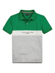 zelena - Tommy Hilfiger z izrazitim barvnim vzorcem Polo Top - Slika 1 iz 2